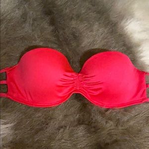 VS - Red Strapless Bikini Top